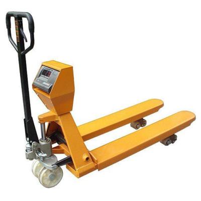 China 2.5T Scale Pallet Truck Hand Pallet Truck With Weigh Scale 2000-3000 (kg) for sale