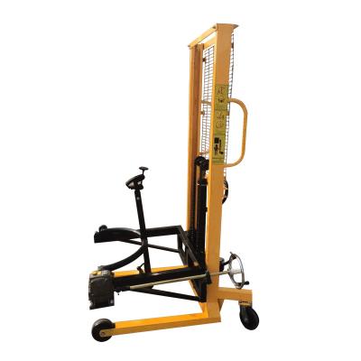 China Hotels Hydraulic Oil Drum Lifter 200L/350kgs Drum Lifter Manual For Forklift Manual Drum Stacker for sale