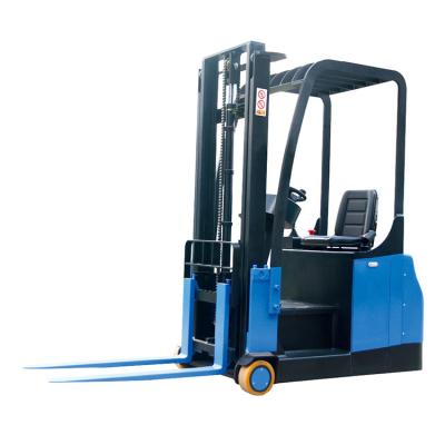 China Hotels 0.8 Ton Seat Type Small Forklift 3 Wheels Electric Forklifts for sale