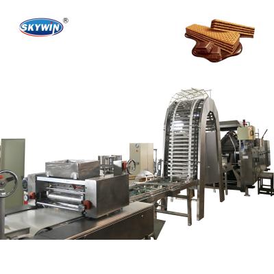 China food & Beverage Factory New Design Ice Cream Cone Wafer Cookie Production Line Chocolate Wafer Making Machine for sale