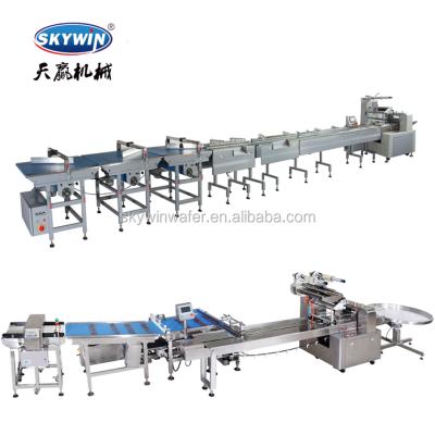 China High Speed ​​Automatic Wafer Biscuit Biscuit Flow Packaging Machine Price Biscuit Wafer Food Packing Machine for sale