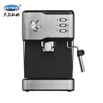 China Make Espresso Coffee or Cappuccino Home Use One or Two Cup Time Small Capacity Espresso Coffee Machine with Milk Frothing Machine for sale