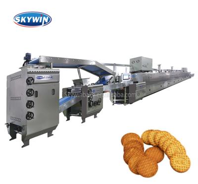 China Chinese Famous Brand Snacks Factory Brand Biscuit Production Line Complete Single Line Biscuit Machine Maker Small Biscuit Making Machine for sale