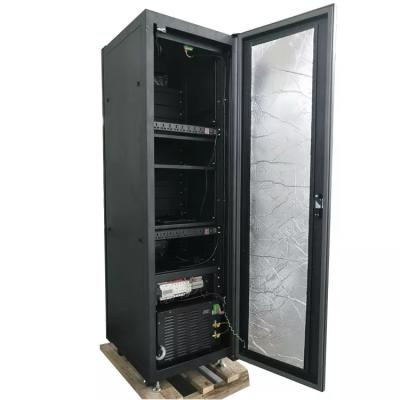 China 42U 600mm Openluchtserver 19 Duimrek zetten Kabinetten met DC48V-Ventilators op Te koop