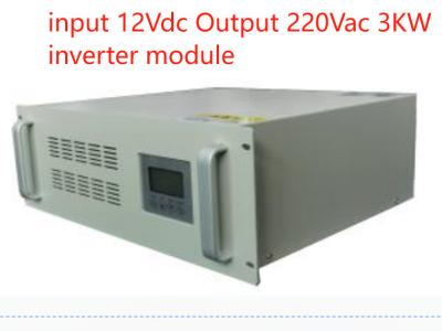 China DC AC inverter 19inch 4RU Rack Type Input 12Vdc to Output 220Vac Custom -Made 3kw  Inverter Module for sale