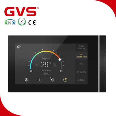 China 2020 NEW Black Gray Smart Home 86*148.8*11.5mm 148.8*86*11.5mm (Vertical) (Horizontal) K- Smart Home Hotel Building Automation System KNX Touch Screen Panel V50 KNX/EIB GVS 5 bus for sale