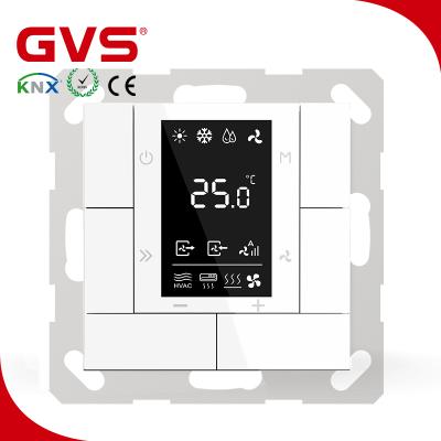 China KNX Smart Home / European Standard KNX Building Automation EIB Building Automation System KNX Shinny Matt Smart Home System K-bus Building Automation System Thermostat Temperature Panel 55mm for sale