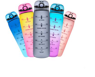 China Sustainable Motivational 32oz Water Bottle With Marker And Removable Fruit Infuser, BPA Weather Free Leakproof Wide Mouth, Make Sure You Drink Enoug for sale