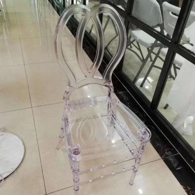 China Adjustable (Other) Dining Chair Clear Resin Chairs for sale