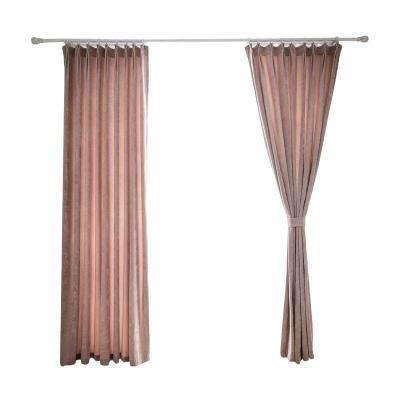 China Chenille Anti-UV Ready Flat Curtain Style Net Stock Material Fabric For Curtains for sale