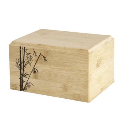 China Sustainable Burial Supplies Pet Funeral Urns For Cremation Pets Crematory Wooden Box For Ashes for sale