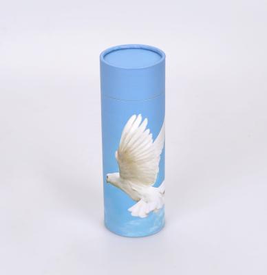 China MKY Viable Biodegradable Pet Cremation Urn Human Pet Ashes Scatter Tube for sale