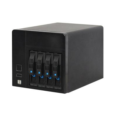 China ITX NAS Server With Motherboard Memory and China Manufacturer MINI 4 Bay System for Data Cloud Storage Server H224-G for sale