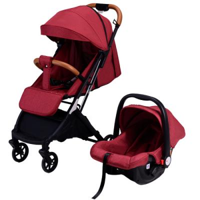 China China supplier baby carriage canvas fabric luxury travel system baby pram babi stroller 3 directly in 1 for sale