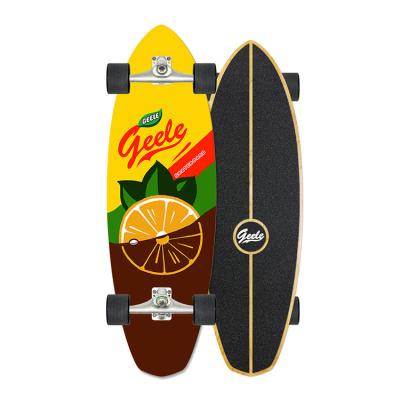 China Hot Selling Simulation Ski Surfboard Youth 7 Training Full Layers 32 Inch Practice Land Surfboard Surfing Skateboard for sale