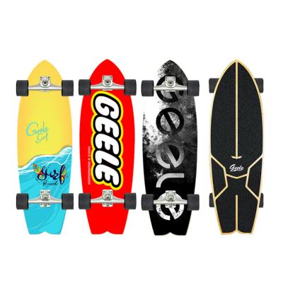 China Factory Price Hot Sale Custom Made Youth Land Surface Tailor Professional Surf Skateboard for sale