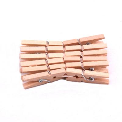 China Hot Sale 3.0x0.4cm Small Cloth Pegs Safe Clothespin Clip Wooden Clips Pegs for sale