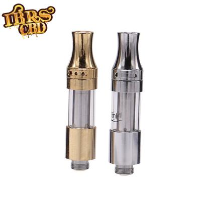 China Pyrex glass metal tip vape cartridge v9 ceramic coil top filling cbd atomizer for sale