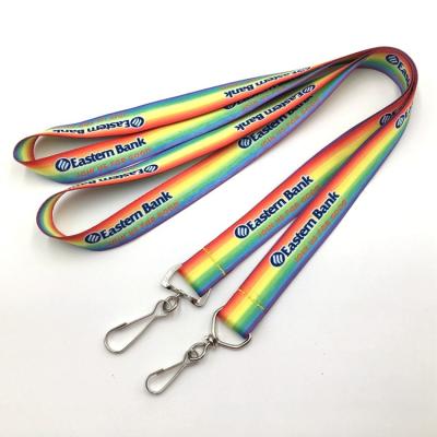 China Wholesale Promotional Gift Polyester Card Holder Neck Lanyard With J Hook No Min Order for sale