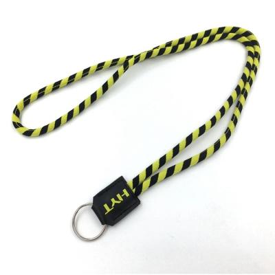 China Factory Wholesale Custom Jacquard Weave Round Rope Lanyard Eco - Friendly for sale