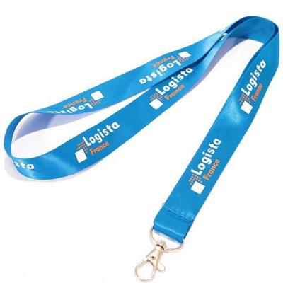 China Wholesale Custom Promotional Gift Dye Sublimation Printed Neck Detached Lanyard With Custom ID Card Satin Logo for sale