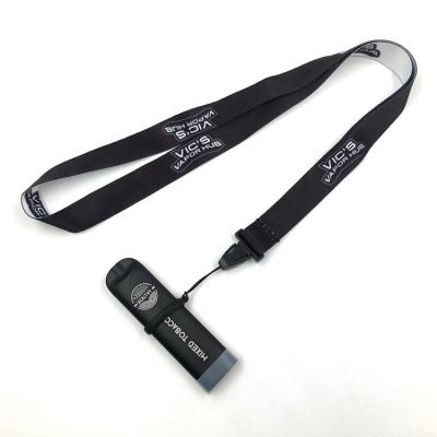 China Advertising Thermal Transfer Printing Silicone Ring Lanyard Custom Vape for sale