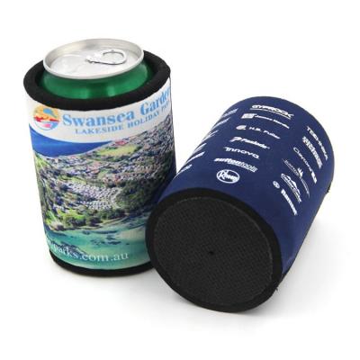 China Custom Wholesale Waterproof Neoprene Sublimation Printed Beer Bottle Cup Stubby Holder Water Bottle Holder For Beach Party for sale