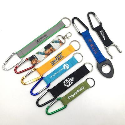 China Fashiontable High Quality Custom Logo Short Keychain Lanyards With Bottle Opener for sale