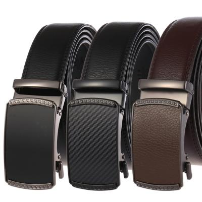 China Real Cowhide OEM Mens Unique Automatic Buckles Leather Belt for sale