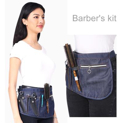 China Adjustable Waist Belt Triangle Scissors Bag Denim Barber Scissors Bag Stylist Barber Bag for sale