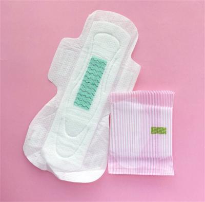 China Breathable Menthol Aloe Vera Sanitary Pad Production Line 7 Layers Sanitary Pads for sale