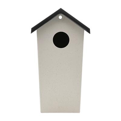 China 2080119 Sustainable Fiber Bamboo Custom Color Outdoor Bird House For Sale for sale