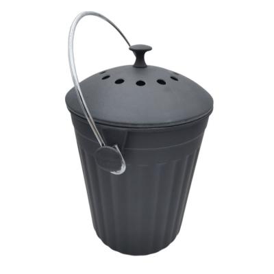 China Unique Design CS01-BF21085 Hot Selling Sustainable Fiber Eco Home Waste Bamboo Kitchen Compost Bin for sale