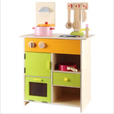 China Nordic style wooden kitchen toys set children pretend play kitchen toys child toys multifunctional educational birthday gift for sale