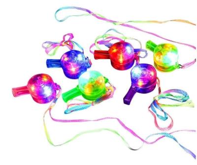 China Promotion LED Whistle Gifts Glowing Colorful Light Up Toys Kids Party Supplies For Kids Birthday Party Bar for sale