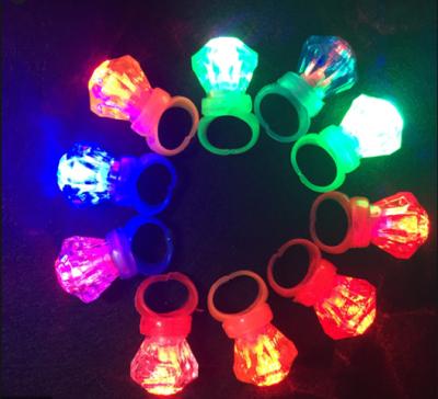 China Activity Decoration Glow Rings LED Finger Light Up Gifts For Kids Light Up Rings Glow At Night for sale