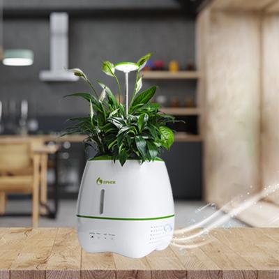 China Garden Convenient Creative Mini Smart Planter for Indoor Plants Pots and Air Purifier Smart Planters for sale