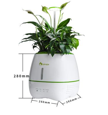 China New Design Convenient Flower Pot With Air Purifying Functions Hydroponic Planter Flower Pots Smart Garden for sale