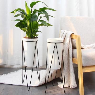 China Home Decor Elegant Luxury Smart Self Watering Flower Pots Nordic Large Self Watering Self Watering Large Plant Pots for sale