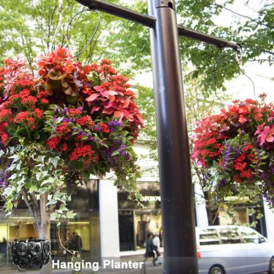 China Eco-Friendly Garden Vertical Systems Cheap Decorative Hanging Plastic Planter Basket Indoor Indoor Flower Pot For Garden Wholesale for sale