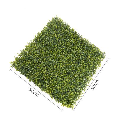 China Factory Direct Sales High Quality Anti-UV Plastic Easily Assembled Boxwood Grass Wall Panels Artificial Green Hedge for sale