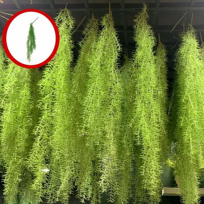 China Likereal Artificial Plants Stores Home Decorative Faux Vine Ceiling Wall Hanging Artificial Leaves for sale