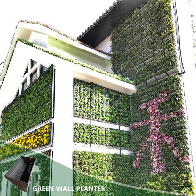 China Easy to Assemble Outdoor Vertical Garden Wall System Plant Decoration Plastic Plant Pots for sale