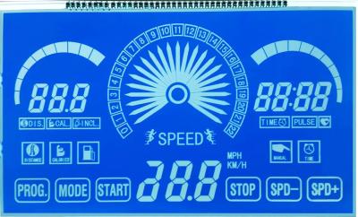 China Digit Blue Mono Segment LCD Display Monochrome Lcd Alphanumeric Display for sale