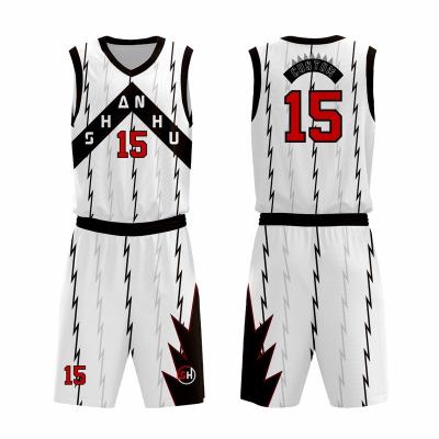 China Antibacterial wholesales sublimated basketball tank top shorts set cheap basketball tank top uniform for men for sale