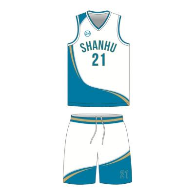 China Printed Women's Basketball Tank Tops Antibacterial Sports Custom Sublimated Basketball Uniforms for sale