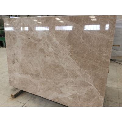 China Modern Turkey Produced Large Thick Polished Light Emperador Cultured Brown Marble Slabs Tiles Suppliers for sale