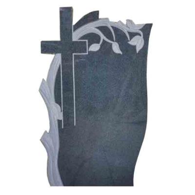 China Modern European Tombstones Monument Headstone With Cross And Tree for sale