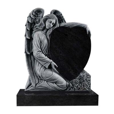 China Granite Angel Tombstone Heart Memorial Stone Antique Headstone Modern Headstone for sale