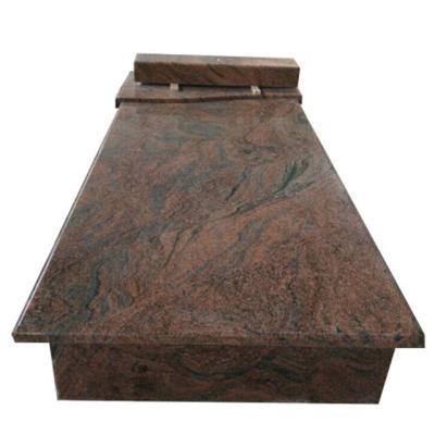 China Modern Cheap Red Granite Headstone Slab Headstones Grave Markers for sale